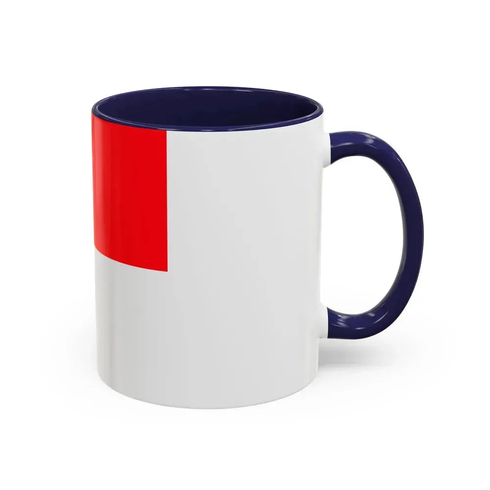 Flag of Lutry Switzerland - Accent Coffee Mug - Go Mug Yourself