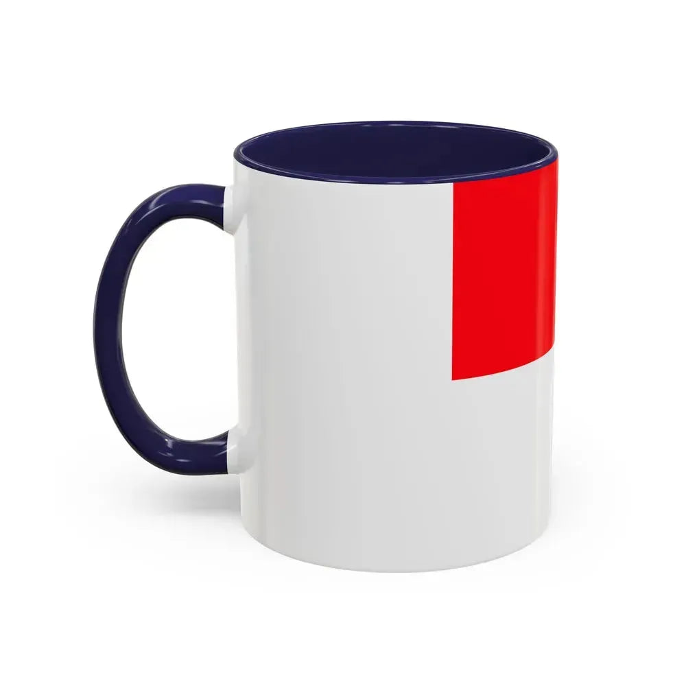 Flag of Lutry Switzerland - Accent Coffee Mug - Go Mug Yourself