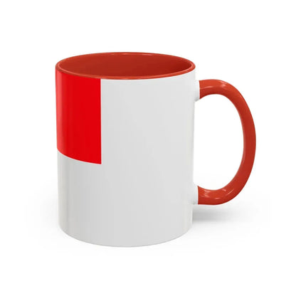 Flag of Lutry Switzerland - Accent Coffee Mug - Go Mug Yourself