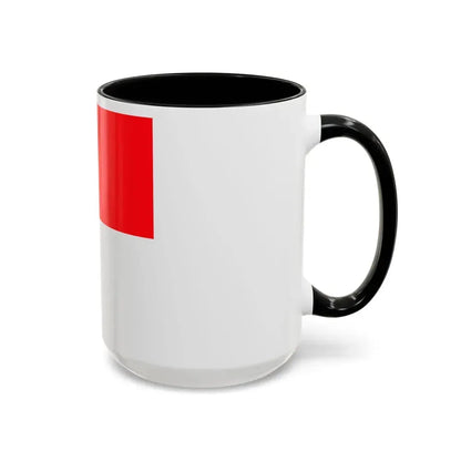 Flag of Lutry Switzerland - Accent Coffee Mug - Go Mug Yourself