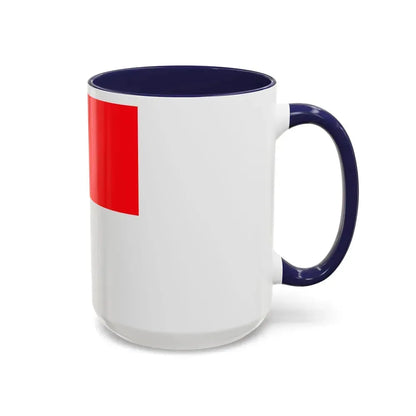 Flag of Lutry Switzerland - Accent Coffee Mug - Go Mug Yourself