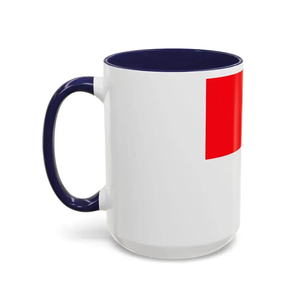 Flag of Lutry Switzerland - Accent Coffee Mug - Go Mug Yourself
