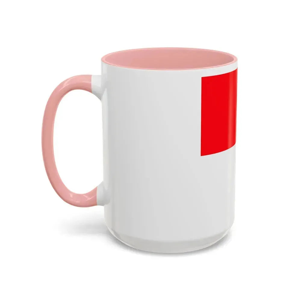 Flag of Lutry Switzerland - Accent Coffee Mug - Go Mug Yourself