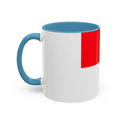 Flag of Lutry Switzerland - Accent Coffee Mug - Go Mug Yourself