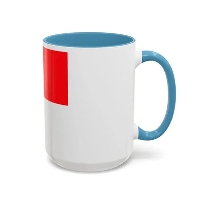 Flag of Lutry Switzerland - Accent Coffee Mug - Go Mug Yourself