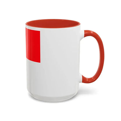 Flag of Lutry Switzerland - Accent Coffee Mug - Go Mug Yourself