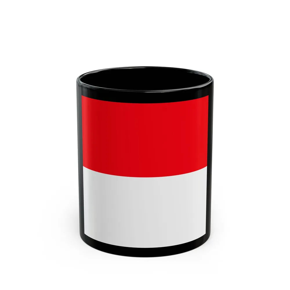 Flag of Lutry Switzerland - Black Coffee Mug-11oz-Go Mug Yourself