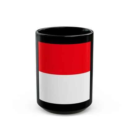 Flag of Lutry Switzerland - Black Coffee Mug-15oz-Go Mug Yourself