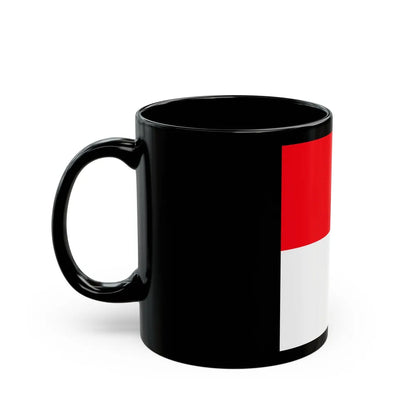 Flag of Lutry Switzerland - Black Coffee Mug-Go Mug Yourself