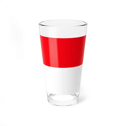 Flag of Lutry Switzerland - Pint Glass 16oz 16oz - Go Mug Yourself