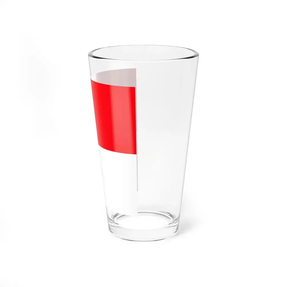 Flag of Lutry Switzerland - Pint Glass 16oz - Go Mug Yourself
