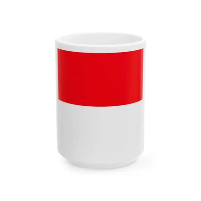 Flag of Lutry Switzerland - White Coffee Mug 15oz - Go Mug Yourself