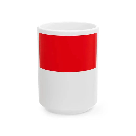 Flag of Lutry Switzerland - White Coffee Mug 15oz - Go Mug Yourself