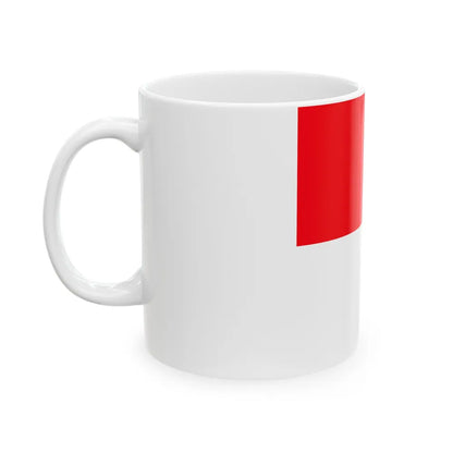 Flag of Lutry Switzerland - White Coffee Mug-Go Mug Yourself