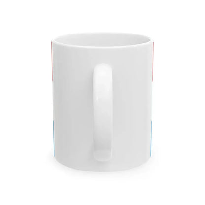 Flag of Luxembourg 3-2 (Luxembourg) White Coffee Mug - Go Mug Yourself