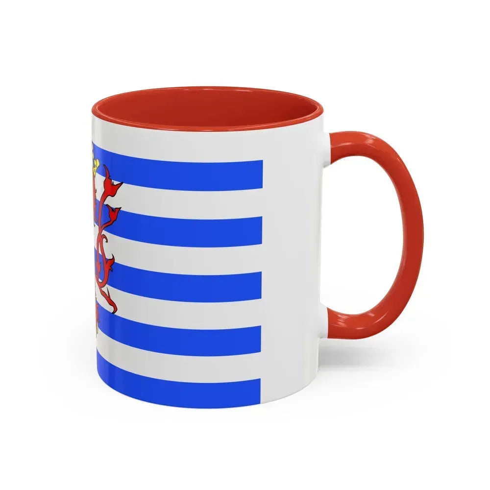 Flag of Luxembourg Belgium - Accent Coffee Mug - Go Mug Yourself