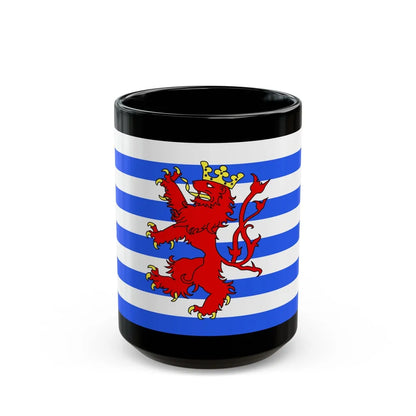 Flag of Luxembourg Belgium - Black Coffee Mug-15oz-Go Mug Yourself