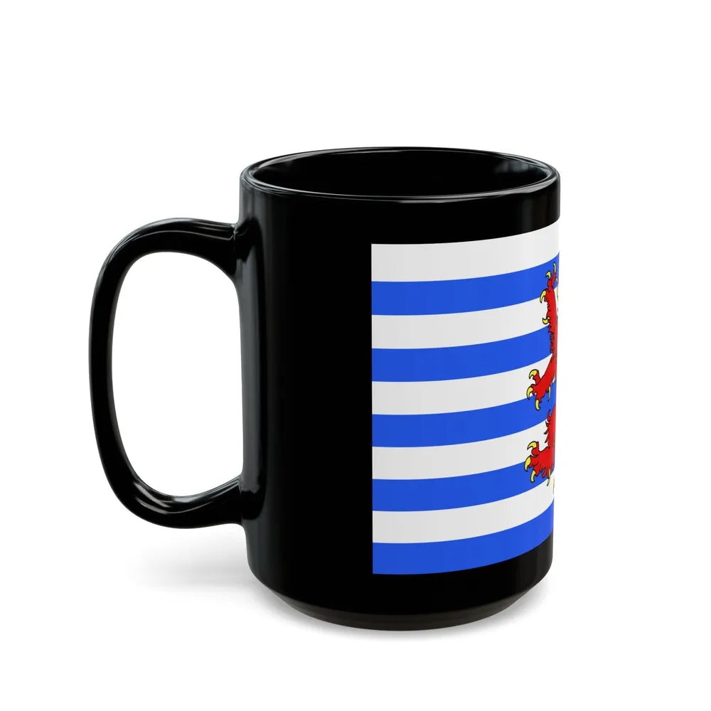 Flag of Luxembourg Belgium - Black Coffee Mug-Go Mug Yourself