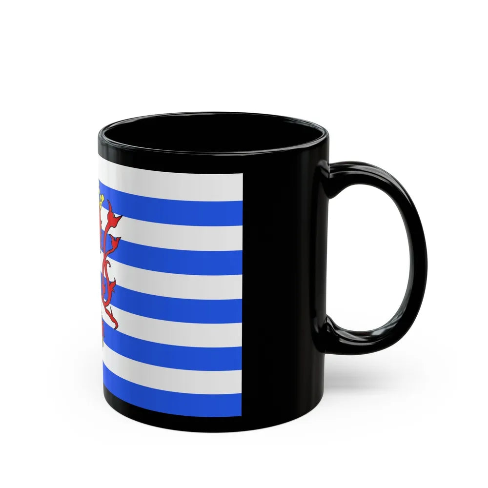 Flag of Luxembourg Belgium - Black Coffee Mug-Go Mug Yourself