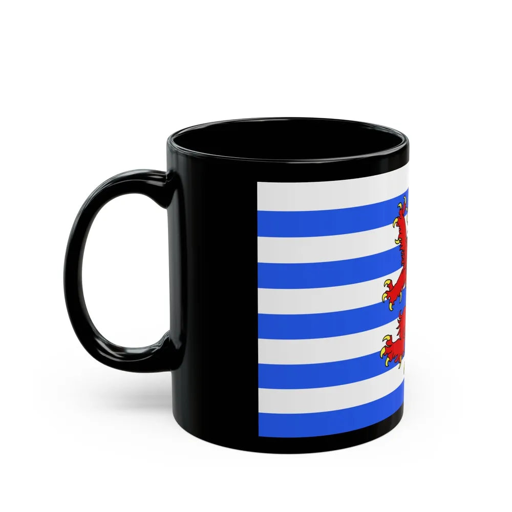 Flag of Luxembourg Belgium - Black Coffee Mug-Go Mug Yourself