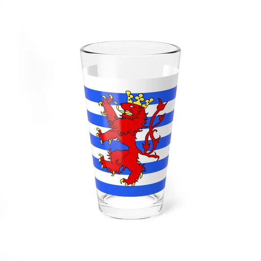 Flag of Luxembourg Belgium - Pint Glass 16oz 16oz - Go Mug Yourself