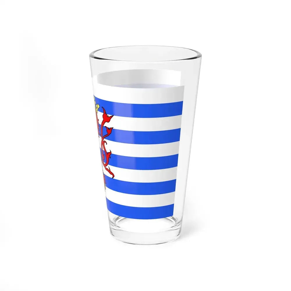 Flag of Luxembourg Belgium - Pint Glass 16oz - Go Mug Yourself