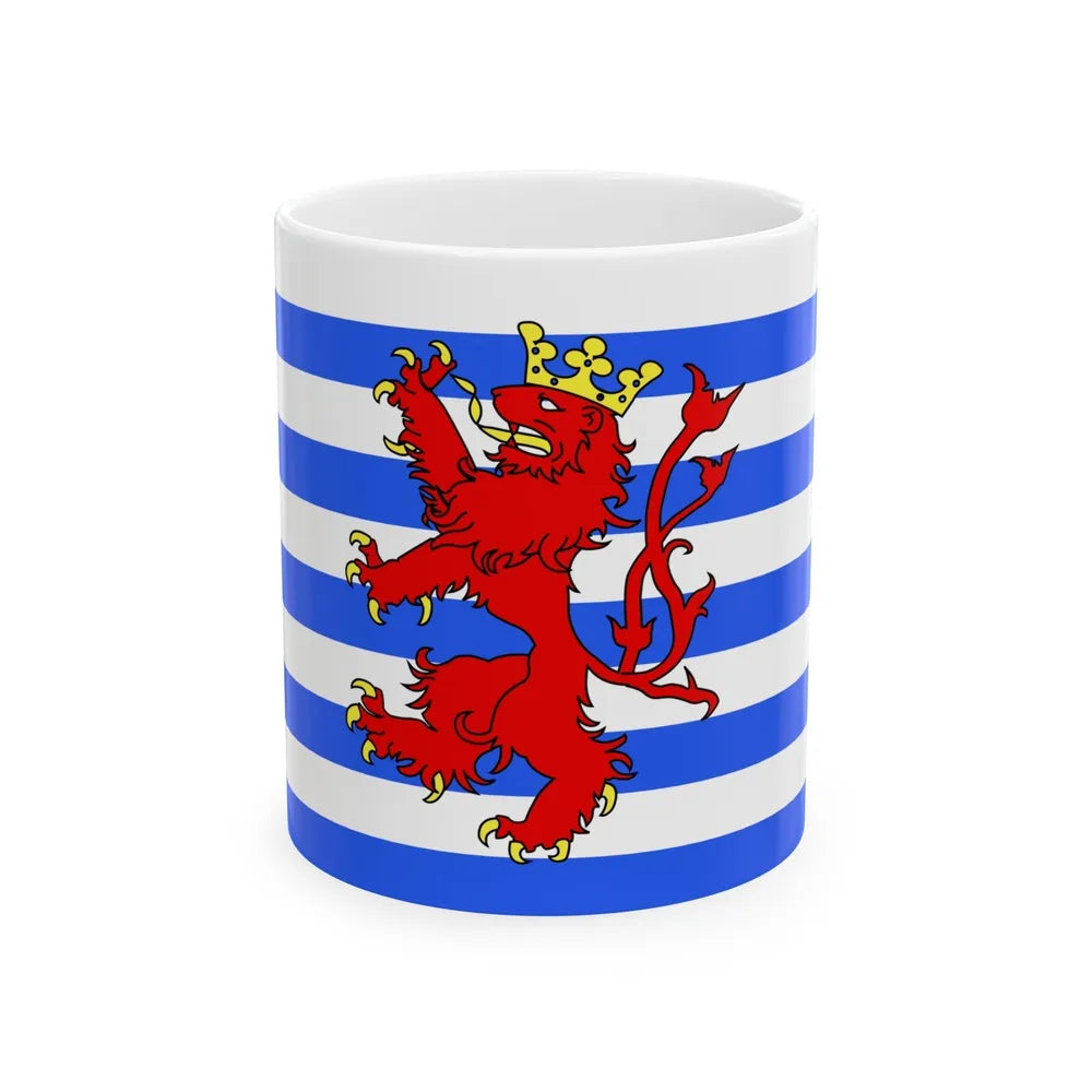 Flag of Luxembourg Belgium - White Coffee Mug-11oz-Go Mug Yourself