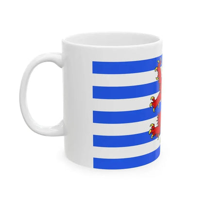 Flag of Luxembourg Belgium - White Coffee Mug - Go Mug Yourself