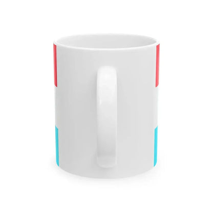 Flag of Luxembourg CMYK (Luxembourg) White Coffee Mug - Go Mug Yourself