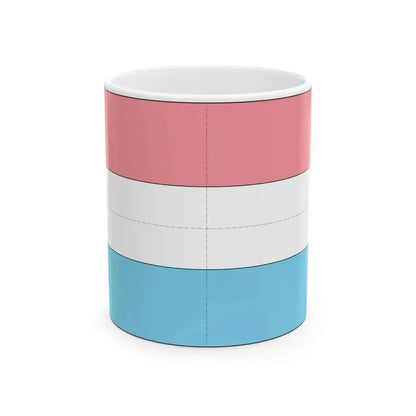 Flag of Luxembourg construction sheet (Luxembourg) White Coffee Mug 11oz - Go Mug Yourself