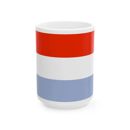 Flag of Luxembourg WFB 2000 (Luxembourg) White Coffee Mug 15oz - Go Mug Yourself