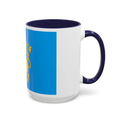 Flag of Lviv Oblast Ukraine - Accent Coffee Mug - Go Mug Yourself