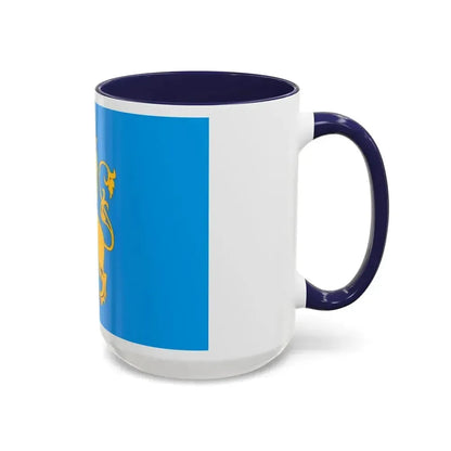 Flag of Lviv Oblast Ukraine - Accent Coffee Mug - Go Mug Yourself
