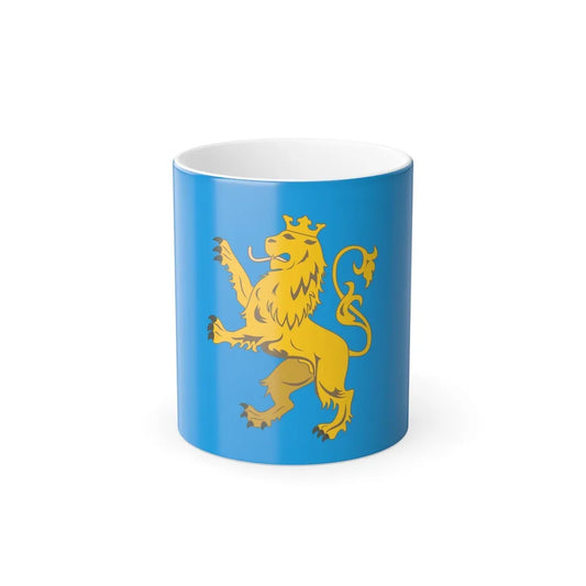 Flag of Lviv Oblast Ukraine - Color Changing Coffee Mug-11oz-Go Mug Yourself