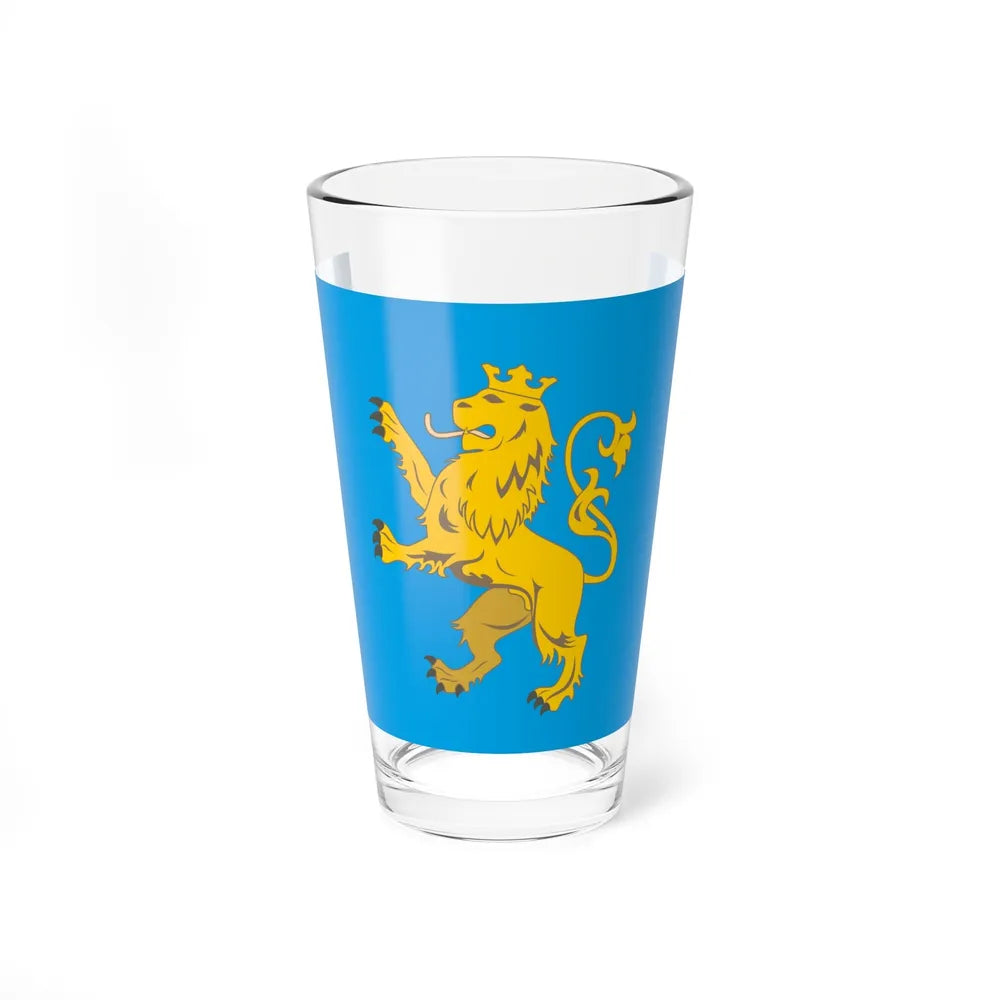 Flag of Lviv Oblast Ukraine - Pint Glass 16oz-16oz-Go Mug Yourself