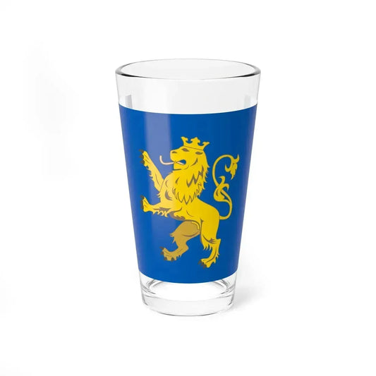 Flag of Lviv Oblast (Ukraine) Pint Glass 16oz 16oz - Go Mug Yourself