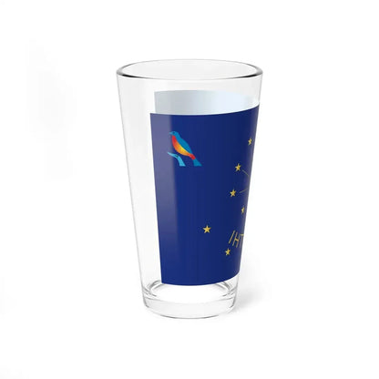Flag of Lyceum Intellect Kyiv Ukraine (Ukraine) Pint Glass 16oz - Go Mug Yourself