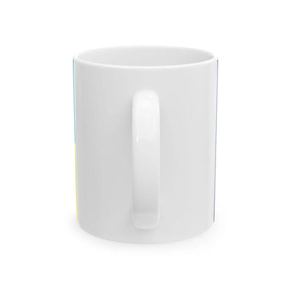 Flag of Lyceum Intellect Kyiv Ukraine (Ukraine) White Coffee Mug - Go Mug Yourself