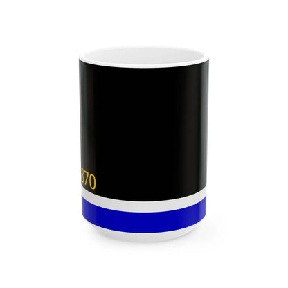 Flag of Lyle Minnesota (United States) White Coffee Mug 15oz - Go Mug Yourself