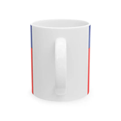 Flag of Lyon France (France) White Coffee Mug - Go Mug Yourself