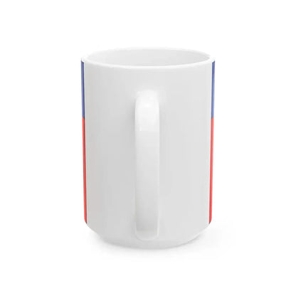Flag of Lyon France (France) White Coffee Mug - Go Mug Yourself