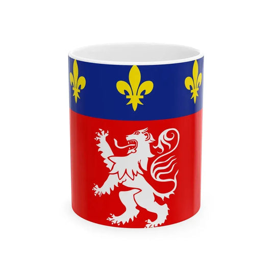 Flag of Lyonnais (Belgium) White Coffee Mug 11oz - Go Mug Yourself