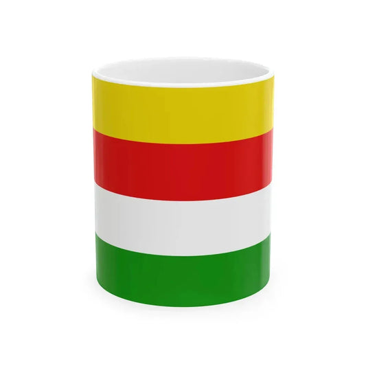 Flag of Maaseik (Belgium) White Coffee Mug 11oz - Go Mug Yourself