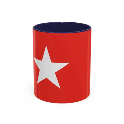 Flag of Maastricht the capital of the province of Limburg Netherlands - Accent Coffee Mug 11oz Navy - Go Mug Yourself