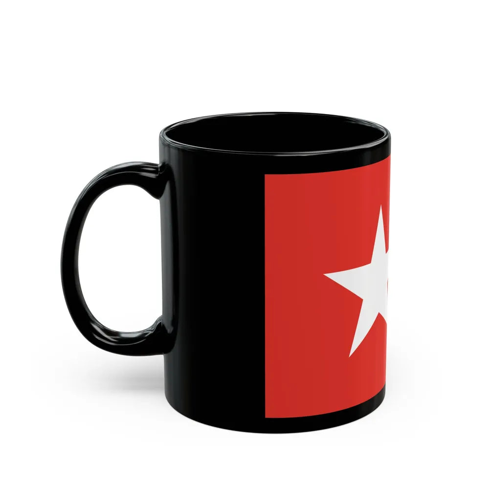 Flag of Maastricht the capital of the province of Limburg Netherlands - Black Coffee Mug-Go Mug Yourself