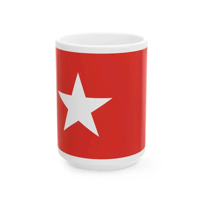 Flag of Maastricht the capital of the province of Limburg Netherlands - White Coffee Mug 15oz - Go Mug Yourself