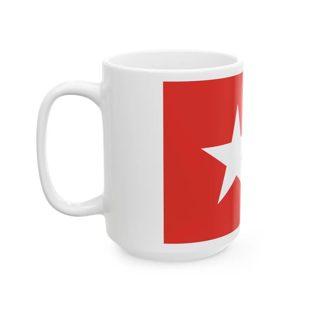 Flag of Maastricht the capital of the province of Limburg Netherlands - White Coffee Mug-Go Mug Yourself