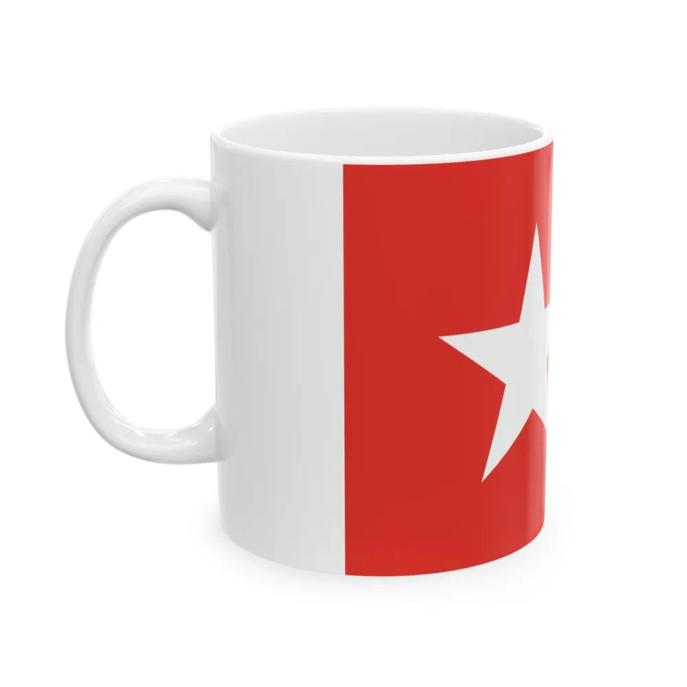 Flag of Maastricht the capital of the province of Limburg Netherlands - White Coffee Mug-Go Mug Yourself