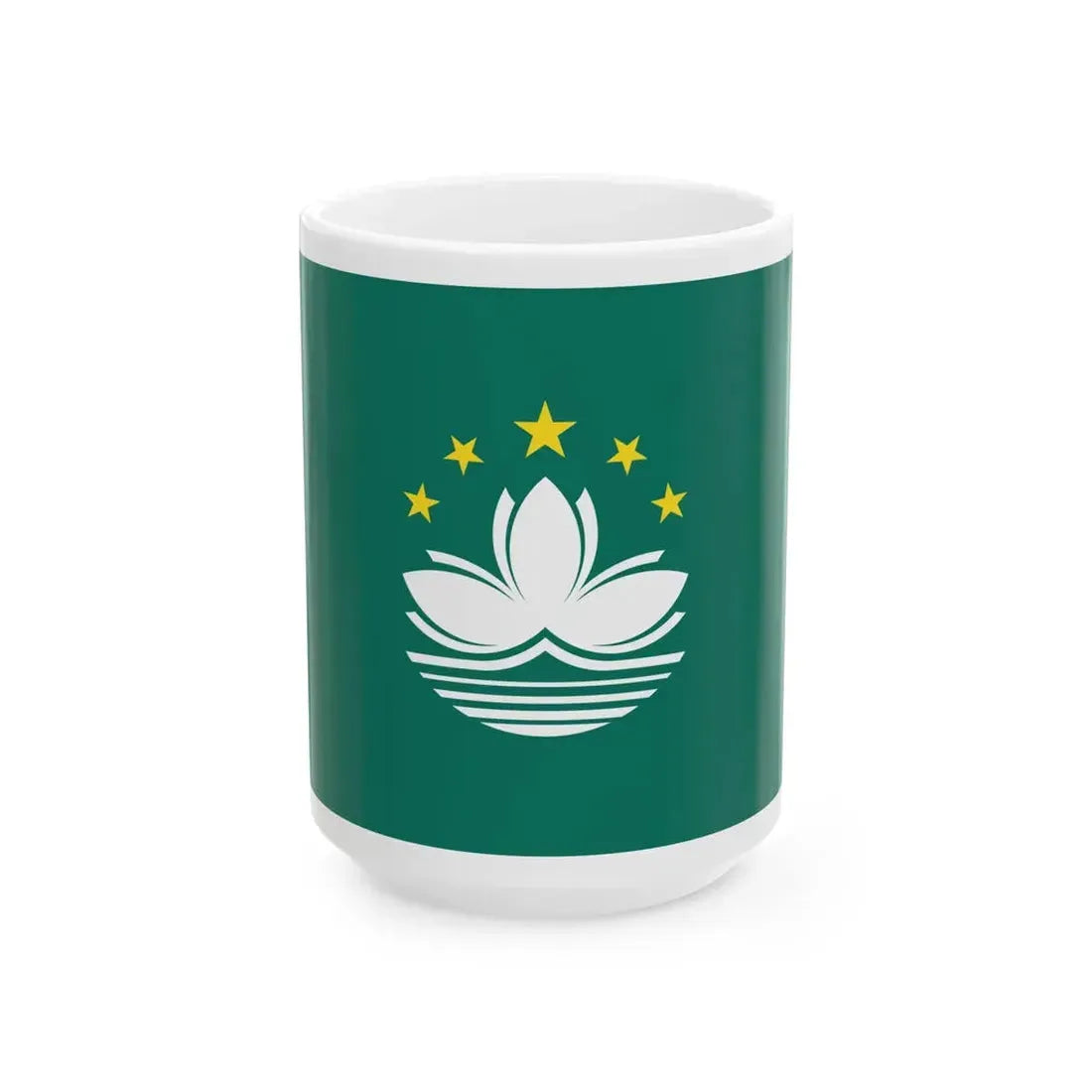 Flag of Macau (China) White Coffee Mug 15oz - Go Mug Yourself