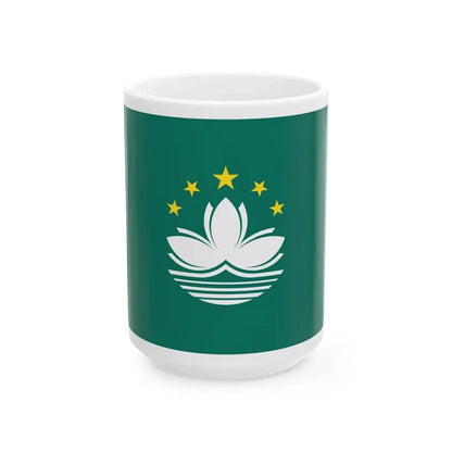 Flag of Macau (China) White Coffee Mug 15oz - Go Mug Yourself